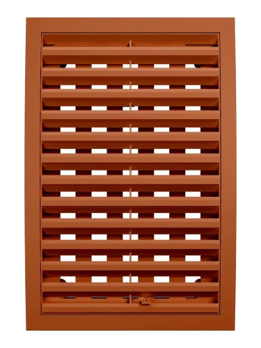 2030РРПН терр, Решетка наружная ASA вентиляционная регулируемая 200х300, терракотовая