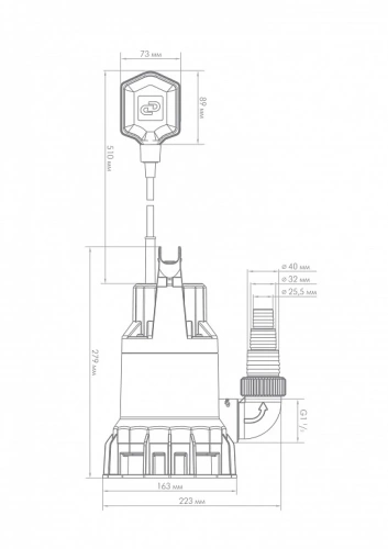 Фекальный насос Джилекс ФЕКАЛЬНИК 140/6 5400