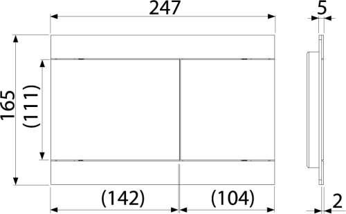 Смывная клавиша Alcaplast FUN-ANTIC, бронза–антик