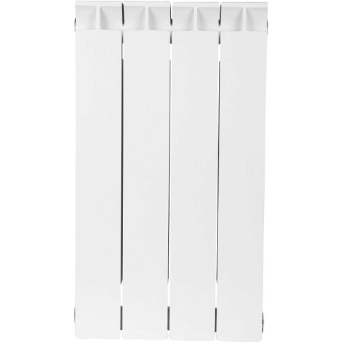 Биметаллический радиатор STOUT STYLE 500 - 4 секции, боковое, белый RAL 9010