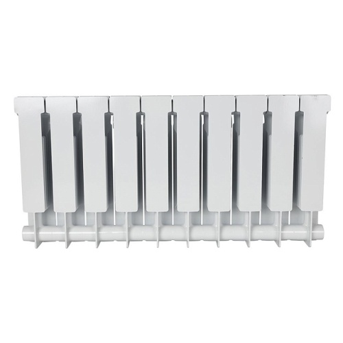 Биметаллический радиатор STOUT ALPHA 350 - 10 секций, боковое, белый RAL 9016