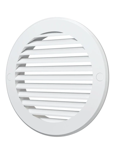 12РК, Решетка вентиляционная круглая D161 вытяжная АБС с фланцем D125