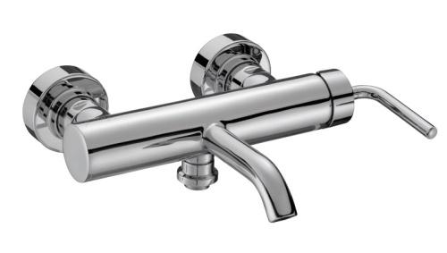 Смеситель для ванны Jacob Delafon Purist E14589-4A-CP хром, не поворотный излив (123мм)