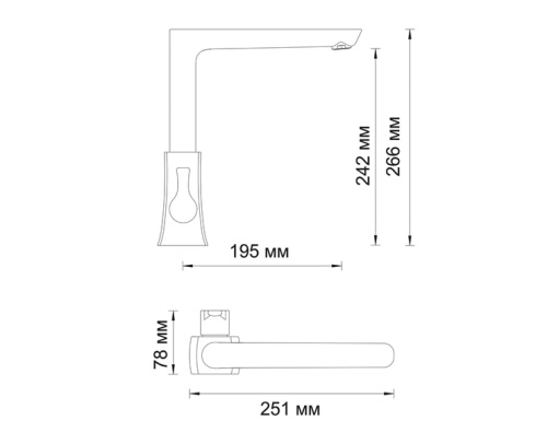 Смеситель для кухни WasserKraft Berkel 4807 хром, с ограничением потока воды