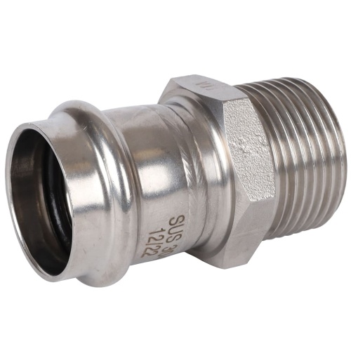 Соединитель ВПр-НР 28x1" пресс, нержавеющая сталь Rommer