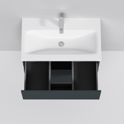 База под раковину подвесная AM.PM GEM графит матовый M90FHX07522GM