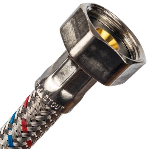 Подводка для воды 1/2"x3/8" гайка-штуцер, длина 40см Stout